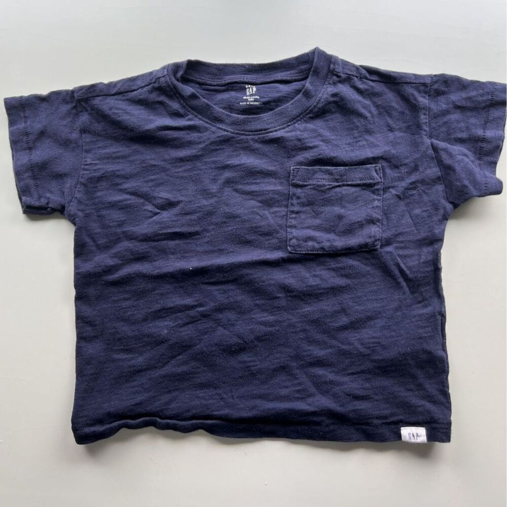 Toddler 18-24 Months Gap Navy Blue Short Sleeve Shirt
